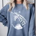 Cute Giraffe Wear Glasses Reading Book Librarian Bookworm Comfort Colors Sweatshirt Denim Cute Giraffe Wear Glasses Reading Book Librarian Bookworm Comfort Colors Sweatshirt Denim