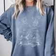 Dark Romance Book Dragon Romantasy Reader Bookworm Bookish Comfort Colors Sweatshirt Denim