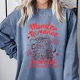 Dark Romance Reader Reading Monster Romance Book Club Comfort Colors Sweatshirt Denim