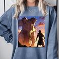 David And Goliath Bible Book Of Samuel Famous Bible Story Comfort Colors Sweatshirt Denim David And Goliath Bible Book Of Samuel Famous Bible Story Comfort Colors Sweatshirt Denim