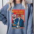 Dead Roast Coffee Comic Book Cover Style Skeleton Barista Comfort Colors Sweatshirt Denim Dead Roast Coffee Comic Book Cover Style Skeleton Barista Comfort Colors Sweatshirt Denim