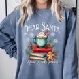 Dear Santa More Book Please Christmas Book Librarian Comfort Colors Sweatshirt Denim Dear Santa More Book Please Christmas Book Librarian Comfort Colors Sweatshirt Denim