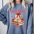 Dear Santa More Books Please Reading Book Lover Christmas Comfort Colors Sweatshirt Denim Dear Santa More Books Please Reading Book Lover Christmas Comfort Colors Sweatshirt Denim
