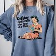 Defying Censorship One Page At a Time Read Banned Books Comfort Colors Sweatshirt Denim Defying Censorship One Page At a Time Read Banned Books Comfort Colors Sweatshirt Denim
