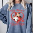 We Didn't Even Kiss Hockey Romance Book Comfort Colors Sweatshirt Denim