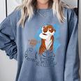 Disney Ink And Paint Shere Khan From The Jungle Book 1967 Comfort Colors Sweatshirt Denim