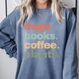 Dogs Books Coffee Plant Lover Gardening Cute Mom Life Comfort Colors Sweatshirt Denim Dogs Books Coffee Plant Lover Gardening Cute Mom Life Comfort Colors Sweatshirt Denim