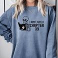 I Don't Give a Chapter 39 Book Lover Reader Comfort Colors Sweatshirt Denim