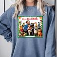 Dr Dolittle Children's Book Cover Premium Tri-Blend Comfort Colors Sweatshirt Denim