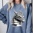 Dragon Book Comfort Colors Sweatshirt Denim