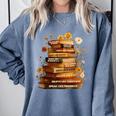 Dream Like Martin Floral Book History Month Women Men Comfort Colors Sweatshirt Denim