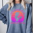 With A Dreamy Far-Off Look And Her Nose Stuck In A Book Comfort Colors Sweatshirt Denim With A Dreamy Far-Off Look And Her Nose Stuck In A Book Comfort Colors Sweatshirt Denim