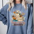 Easily Distracted By Books Book Wildflowers Book Lovers Comfort Colors Sweatshirt Denim Easily Distracted By Books Book Wildflowers Book Lovers Comfort Colors Sweatshirt Denim