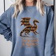 Easily Distracted By Dragons And Books Library Dragon Lover Comfort Colors Sweatshirt Denim