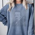 Edgar Allen Poe & Raven Reading Bookworm Reader Comfort Colors Sweatshirt Denim Edgar Allen Poe & Raven Reading Bookworm Reader Comfort Colors Sweatshirt Denim