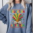 Education Is Freedom Books Lover History Month Comfort Colors Sweatshirt Denim