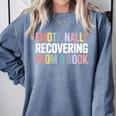 Emotionally Recovering From a Book Reading Librarian Comfort Colors Sweatshirt Denim Emotionally Recovering From a Book Reading Librarian Comfort Colors Sweatshirt Denim