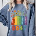 Equal Rights Book Flower Resist 86 47 Feminist Women Rights Comfort Colors Sweatshirt Denim