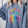 Equality Love Peace Compassion Books Protest Women Girls Kid Comfort Colors Sweatshirt Denim