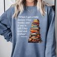 Erasmus When I Have Money I Buy Books Comfort Colors Sweatshirt Denim