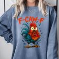 F-Caw-F Rooster F Awk F Chicken Coffee Romance Books Lover Comfort Colors Sweatshirt Denim F-Caw-F Rooster F Awk F Chicken Coffee Romance Books Lover Comfort Colors Sweatshirt Denim