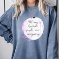 All My Favorite People Are Imaginary Book Lover Idea Comfort Colors Sweatshirt Denim