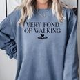 Very Fond Of Walking Book Lover Mom Walking Bookish Comfort Colors Sweatshirt Denim Very Fond Of Walking Book Lover Mom Walking Bookish Comfort Colors Sweatshirt Denim