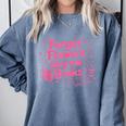 Forget Flowers Buy Me Books Valentines Book Club Bookish Comfort Colors Sweatshirt Denim