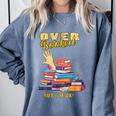Fully Booked But I Am Ok Book Lover Reading Author Comfort Colors Sweatshirt Denim