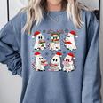Ghost Book Reading Christmas Books Lover Teacher Kids Comfort Colors Sweatshirt Denim Ghost Book Reading Christmas Books Lover Teacher Kids Comfort Colors Sweatshirt Denim