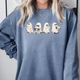 Ghost Book Reading Halloween Books Lover Teacher Kids Comfort Colors Sweatshirt Denim Ghost Book Reading Halloween Books Lover Teacher Kids Comfort Colors Sweatshirt Denim