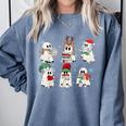 Ghost Santa Elf Squad Read Books Bookish Librarian Christmas Comfort Colors Sweatshirt Denim Ghost Santa Elf Squad Read Books Bookish Librarian Christmas Comfort Colors Sweatshirt Denim