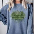 Go To a Library In Book Louisiana Pun LA Joke Baton Rouge Comfort Colors Sweatshirt Denim