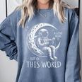 A Good Book Is Out Of This World Kids Reading Imagination Comfort Colors Sweatshirt Denim A Good Book Is Out Of This World Kids Reading Imagination Comfort Colors Sweatshirt Denim