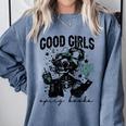 Good Girls Read Spicy Skeleton Book Club Comfort Colors Sweatshirt Denim Good Girls Read Spicy Skeleton Book Club Comfort Colors Sweatshirt Denim