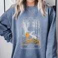 Gothic Book Lover Skeleton Comfort Colors Sweatshirt Denim Gothic Book Lover Skeleton Comfort Colors Sweatshirt Denim