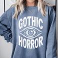 Gothic Classic Horror Thriller Book Movie Film Halloween Comfort Colors Sweatshirt Denim
