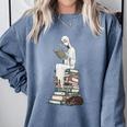 Gothic Librarian Halloween Books Tee For Teachers Comfort Colors Sweatshirt Denim Gothic Librarian Halloween Books Tee For Teachers Comfort Colors Sweatshirt Denim