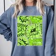 Green Comic Book Green Graphic Comfort Colors Sweatshirt Denim Green Comic Book Green Graphic Comfort Colors Sweatshirt Denim