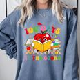 Groovy 100 Days In The Books Reading 100th Day Of School Comfort Colors Sweatshirt Denim