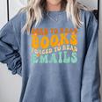 Groovy Born To Read Books Forced To Read Emails Reading Comfort Colors Sweatshirt Denim Groovy Born To Read Books Forced To Read Emails Reading Comfort Colors Sweatshirt Denim
