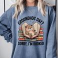 Groundhog Day Librarian Book Lover Reader Library Comfort Colors Sweatshirt Denim Groundhog Day Librarian Book Lover Reader Library Comfort Colors Sweatshirt Denim
