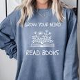 Grow Your Mind Read Books Tee Fun Book Lover Reading Outfit Comfort Colors Sweatshirt Denim Grow Your Mind Read Books Tee Fun Book Lover Reading Outfit Comfort Colors Sweatshirt Denim