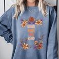 Haha Made You Read Shirt Book Reader Flower Floral Comfort Colors Sweatshirt Denim Haha Made You Read Shirt Book Reader Flower Floral Comfort Colors Sweatshirt Denim