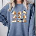 Halloween Ghost Book Lover Comfort Colors Sweatshirt Denim Halloween Ghost Book Lover Comfort Colors Sweatshirt Denim