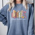 Harm Reduction Floral Book Overdose Awareness Nurse Comfort Colors Sweatshirt Denim