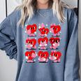 Heart Reading Books Valentine Teacher Boys Girls Book Lover Comfort Colors Sweatshirt Denim Heart Reading Books Valentine Teacher Boys Girls Book Lover Comfort Colors Sweatshirt Denim