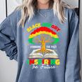 Honoring Past Inspiring Future History Month Book Tree Comfort Colors Sweatshirt Denim
