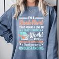 I'm a Book Nerd Bookworm Comfort Colors Sweatshirt Denim
