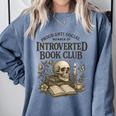 Introverted Book Club Member Anti Social Reader Comfort Colors Sweatshirt Denim Introverted Book Club Member Anti Social Reader Comfort Colors Sweatshirt Denim